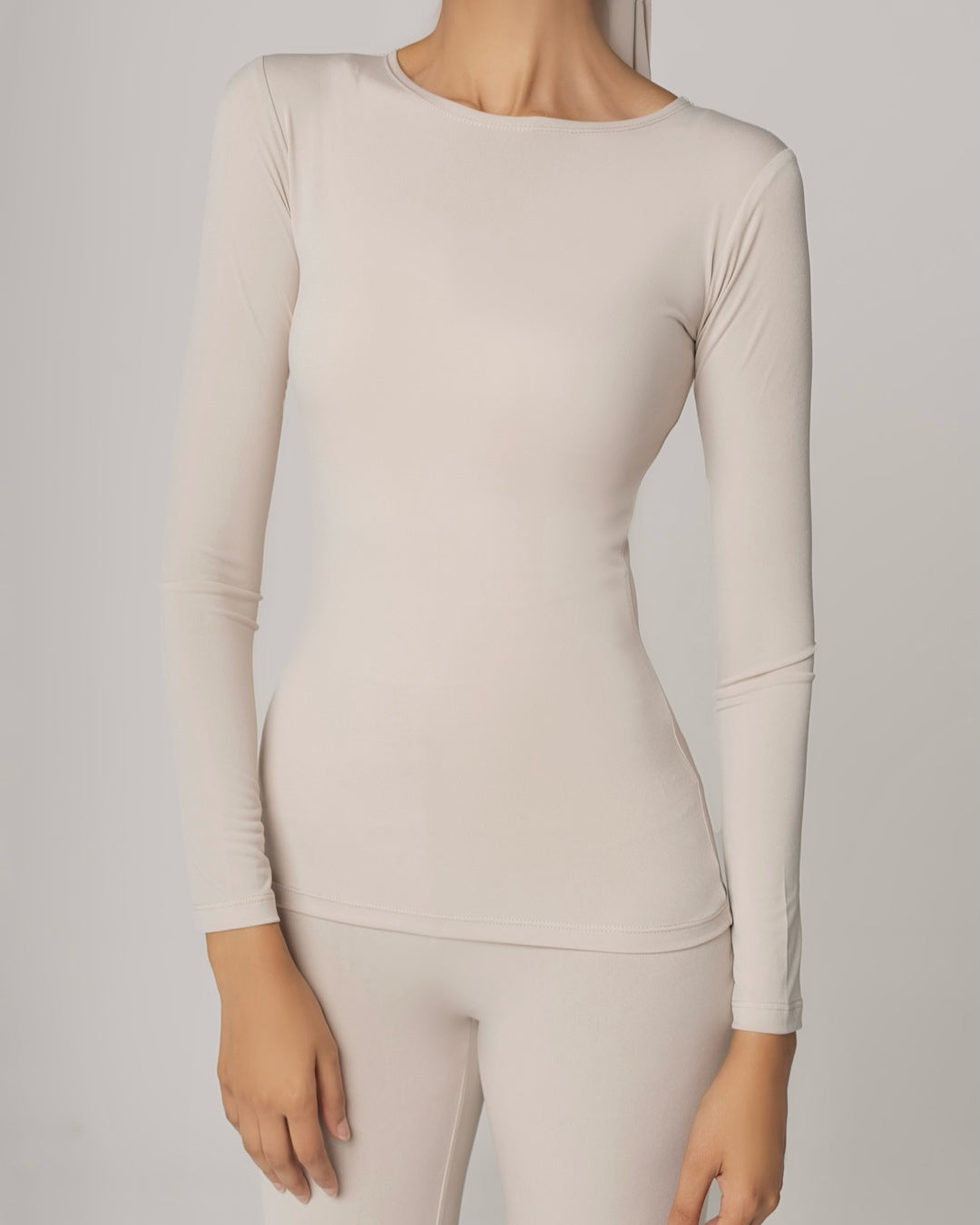 STONE -Crew Neck Long Sleeve Top